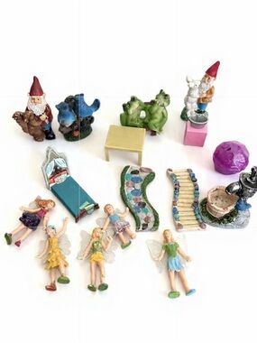 Mini Fairy Garden Bed Set - Blue & more … great for spring/summer
